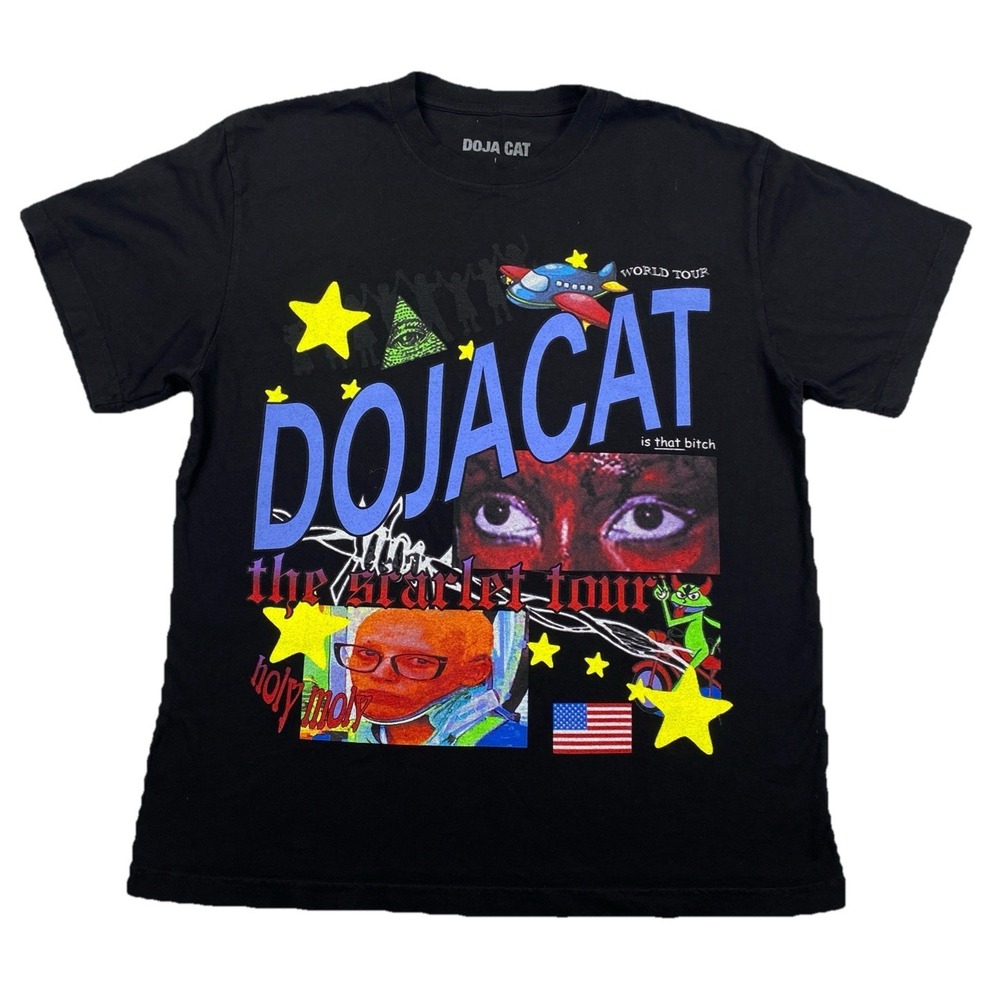 Doja Cat The Scarlett Tour T-Shirt Black Size Large